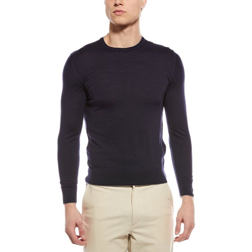 Eleventy Mens  Wool & Silk-Blend Crewneck Sweater